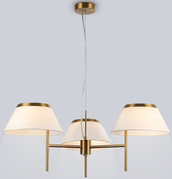 Подвесная люстра Ambrella LH72471/3 BS/WH (латунь/белый)