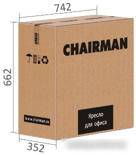 Офисное кресло CHAIRMAN 535 (ткань черный/серый)
