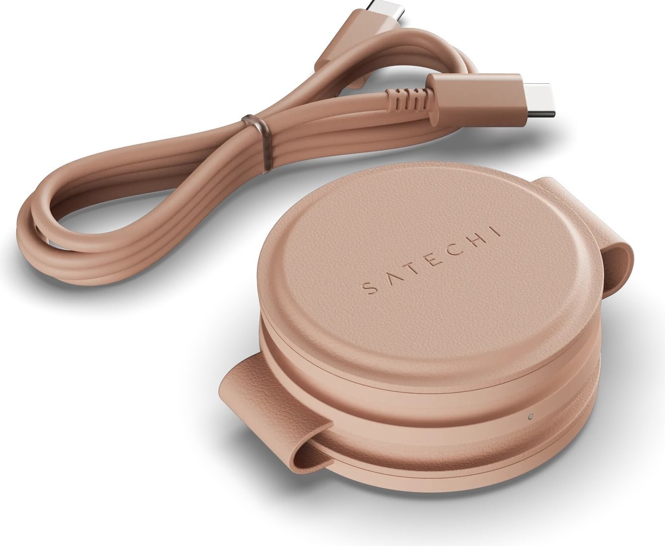 Беспроводное зарядное Satechi OntheGo 3-in-1 Charger ST-QTG31R (розовый)