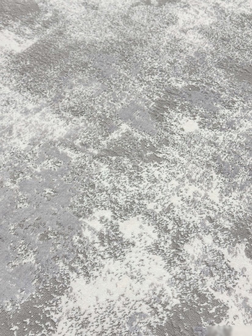 Ковер для жилой комнаты Radjab Carpet Лайла Прямоугольник UK97C (0.8x1.5, Light Gray)