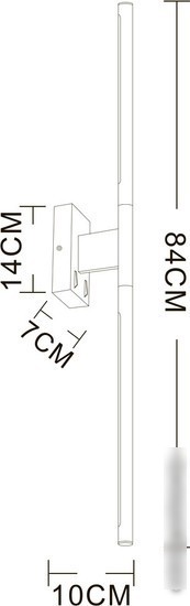 Бра Arte Lamp Lines A2029AP-1BK