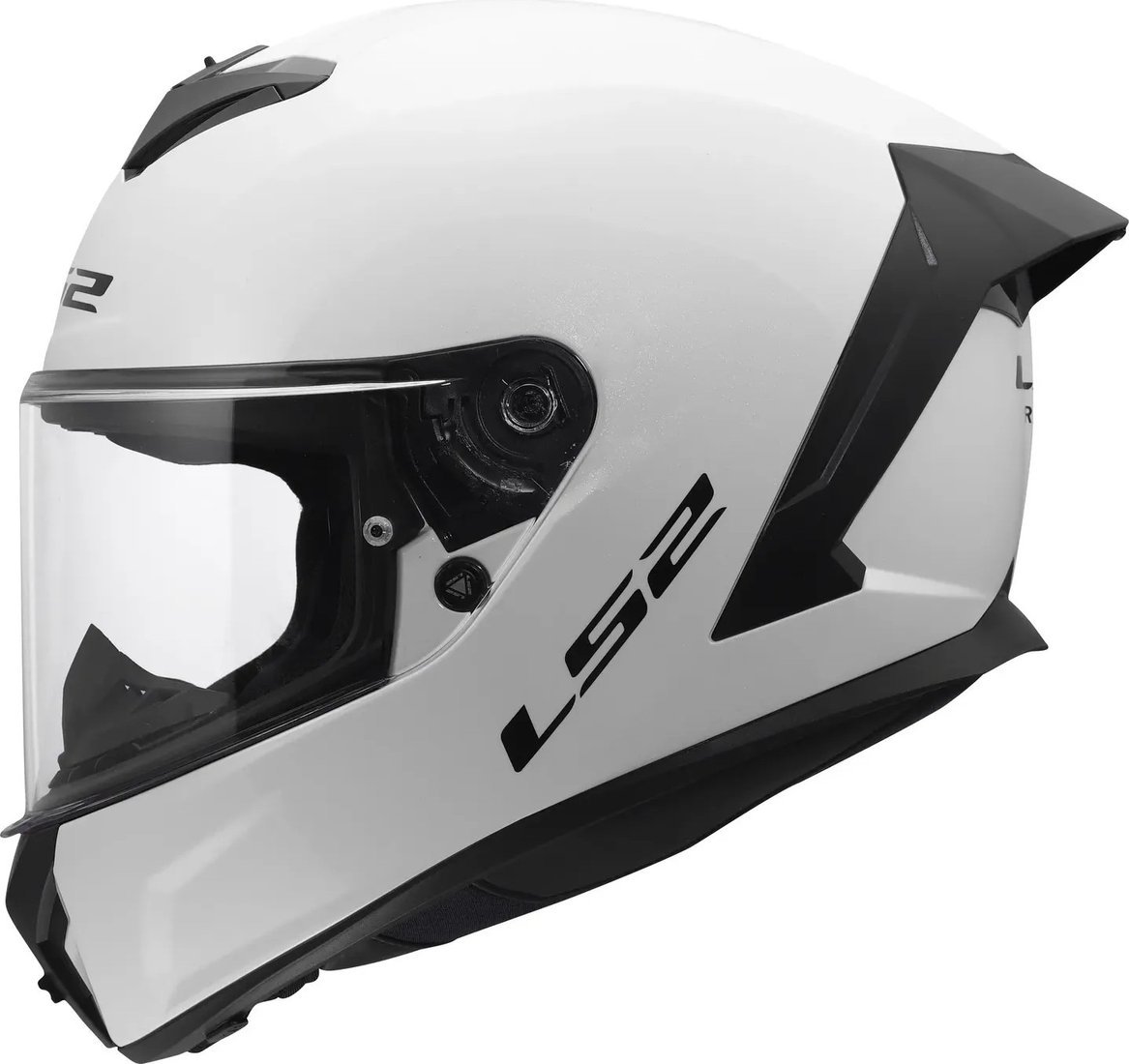 Мотошлем LS2 FF820 Rapid III Solid (XL, белый глянцевый)