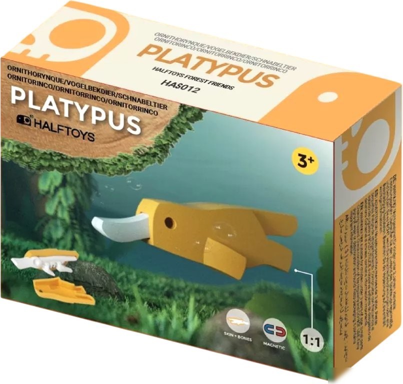 Магнитный конструктор Halftoys Animal Утконос HAS012