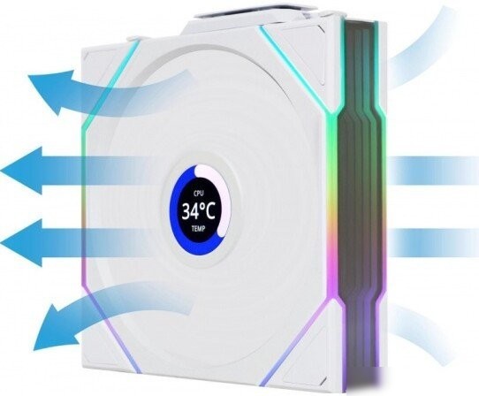 Комплект вентиляторов для корпуса с контроллером Lian Li Uni Fan TL 120 Wireless Reverse 12RTLLCD1W3W G99.12RTLLCD1W3W.R0