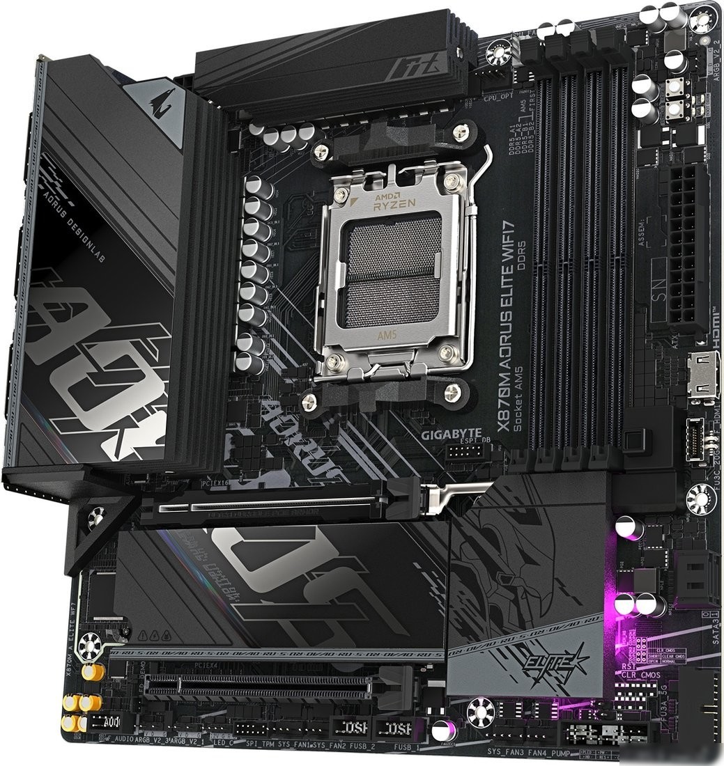 Материнская плата Gigabyte X870M Aorus Elite WiFi7