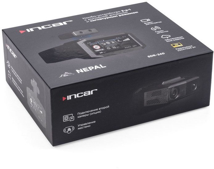 Видеорегистратор-радар детектор-GPS информатор (3в1) Incar SDR-245 Nepal / GPS