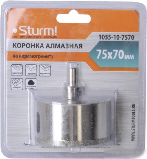 Коронка Sturm 1055-10-7570 Коронка Sturm 1055-10-7570