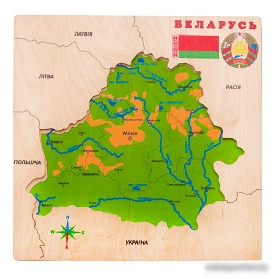 Мозаика/пазл ЛЭМ Карта Беларуси 5028
