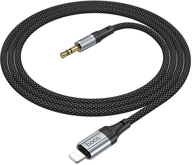Кабель Hoco UPA26 Lightning - Jack 3.5mm (1 м, черный)