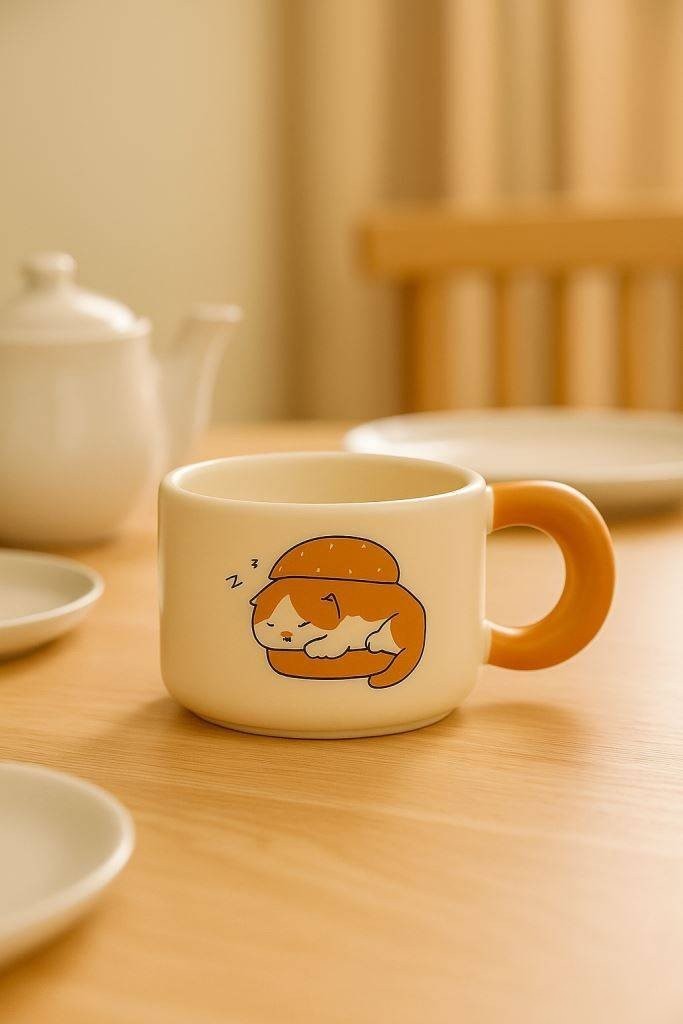 Кружка ILikeGift Котик любит выпечку YX-689-04