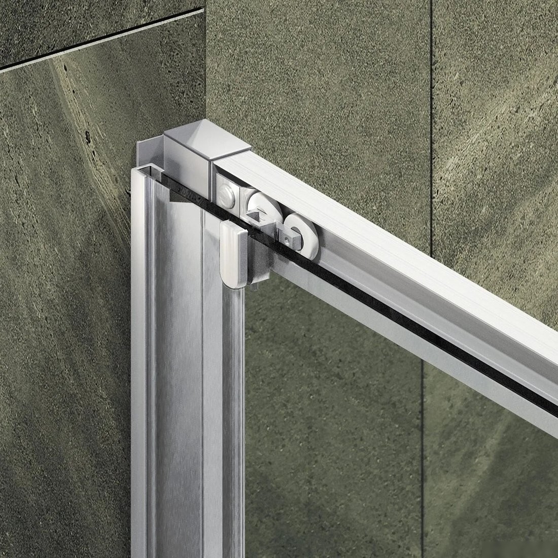 Душевая дверь MaybahGlass 195x120 MGD-1542-5 (бронза матовая стекло/хром матовый)