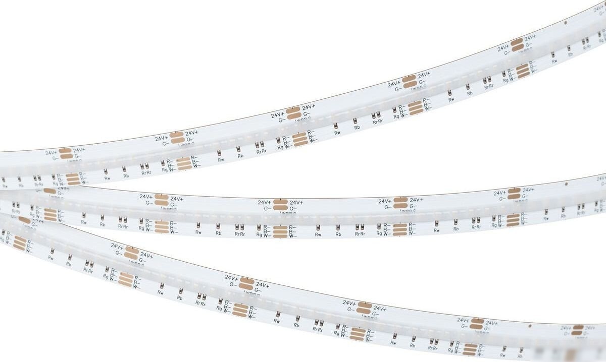 Светодиодная лента COB Arlight 7.2W/m 840Led/m CSP разноцветный/дневной белый 5M CSP-X840-12mm 24V RGBW-Day 046936