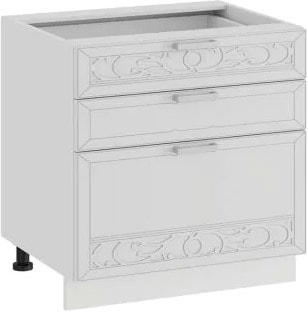 Шкаф напольный Трия Долорес 1Н6Я3 (сноу)