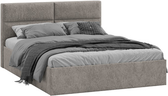 Кровать Трия Глосс универсальный тип 1 с ПМ 160x200 (микровелюр Wellmart Latte)