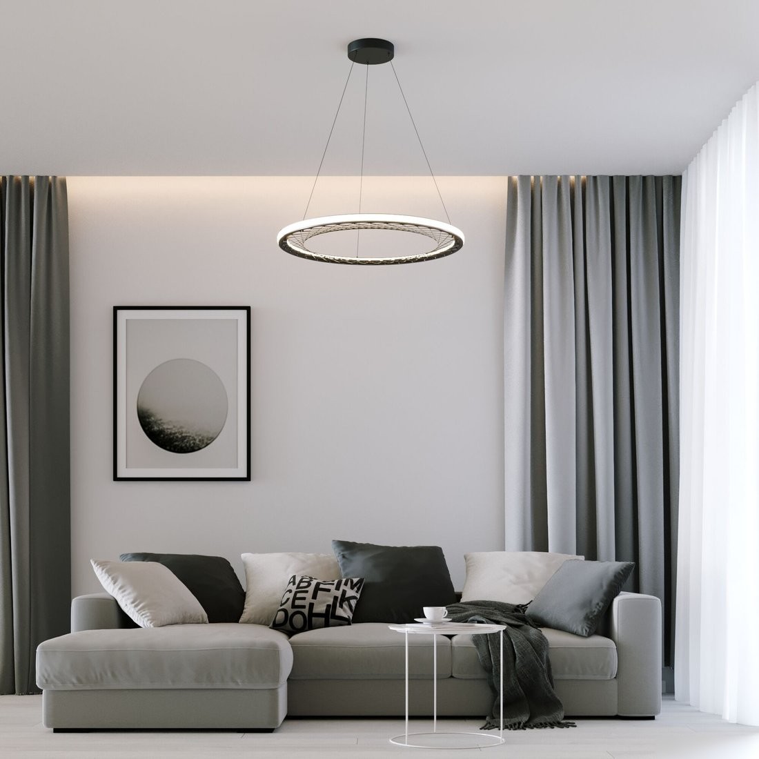 Подвесная люстра Евросвет 40025/1 LED (серый)