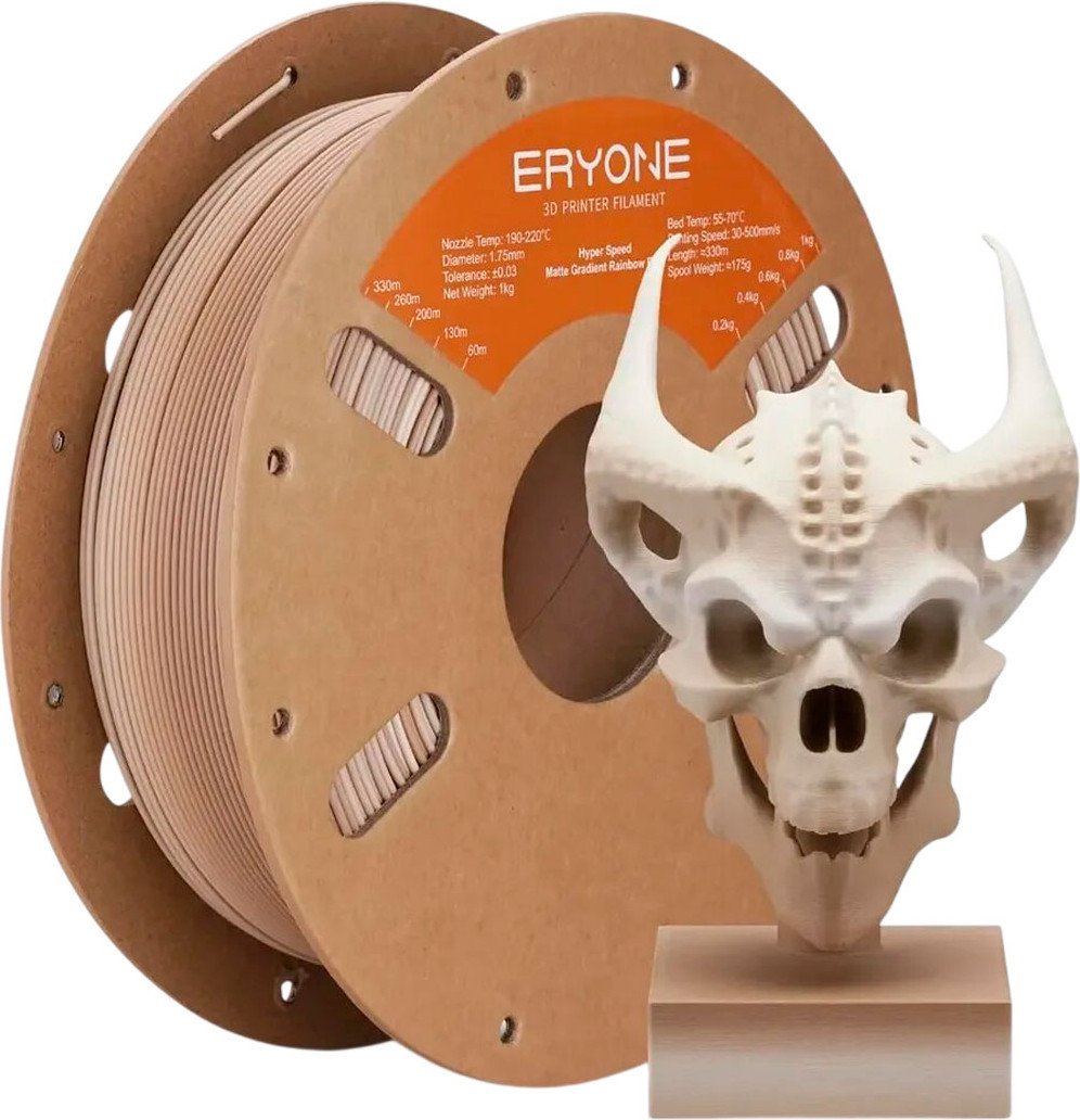 Филамент Eryone Matte Gradient Rainbow PLA G0109003 (1.75мм, 1кг, Fossil)