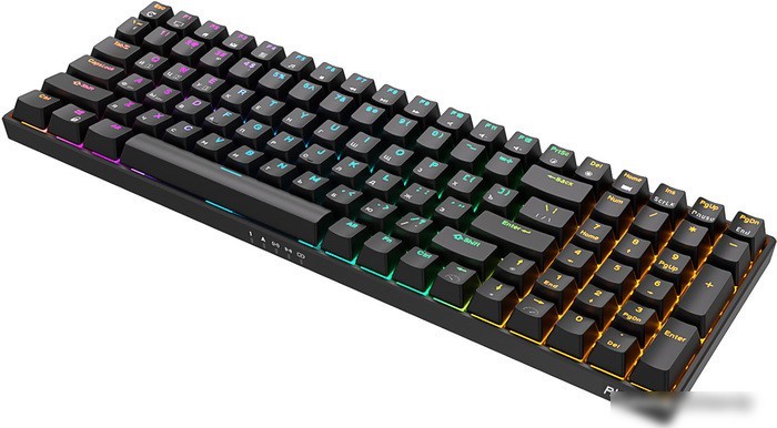 Клавиатура Royal Kludge RK100 RGB (черный, RK Red)