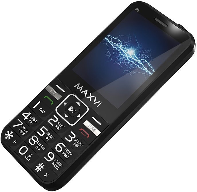 Кнопочный телефон Maxvi P3 (черный)