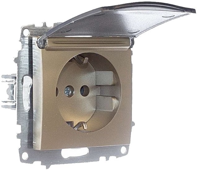 Розетка Elbi Zena-Vega 609-011400-218 (титан)