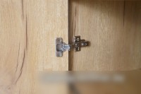 Шкаф-витрина Ивару Виртон-21 (крафт золотой/черный)