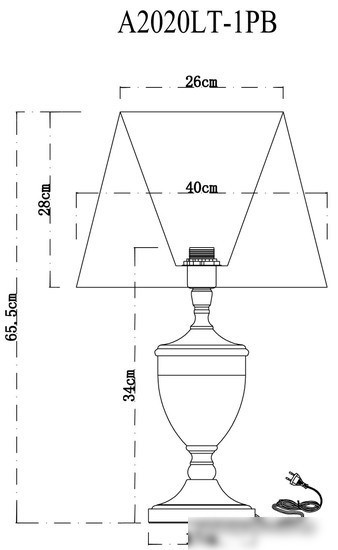 Ночник Arte Lamp A2020LT-1PB
