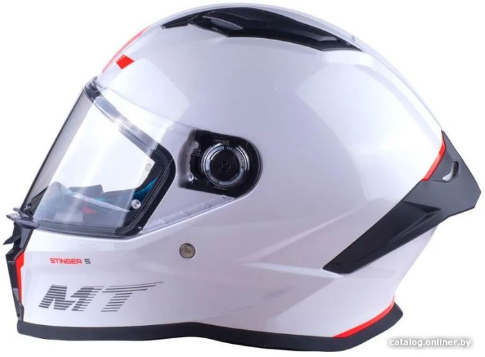 Мотошлем MT Helmets Stinger 2 Solid (XS, глянцевый белый)