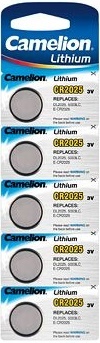 Батарейка Camelion СR2025 5 шт. CR2025-BP5