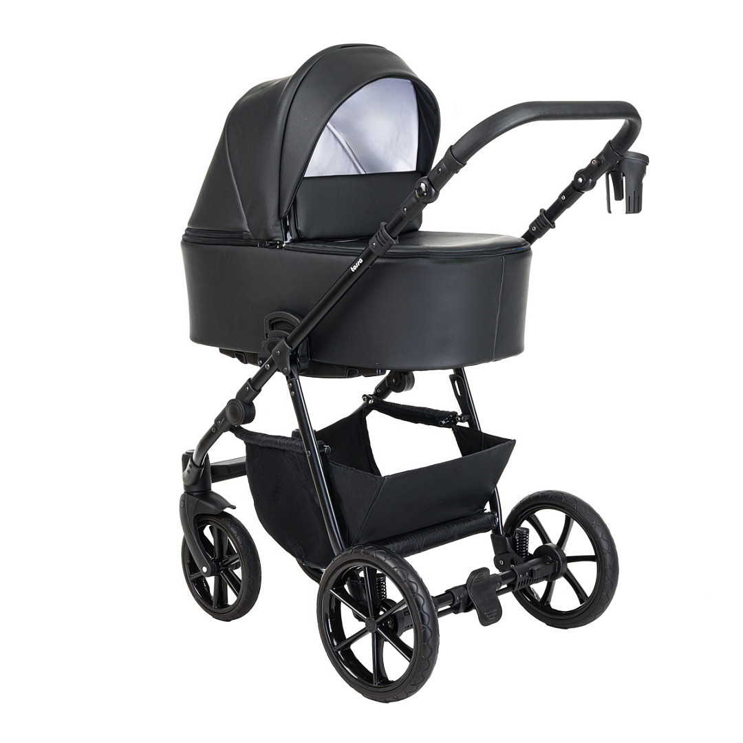 Универсальная коляска Pituso Tossa 2 в 1 (кожа, black)