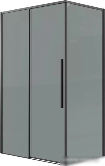 Душевая стенка Grossman Galaxy 80x195 200.K33.01.80.21.10 (черный матовый/стекло тонированное)