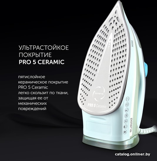 Утюг Polaris PIR 2883AK (мятный/серый)