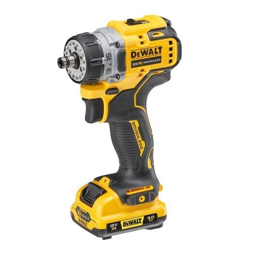 Дрель-шуруповерт DeWalt DCD703L2T (с 2-мя АКБ, кейс, набор патронов)