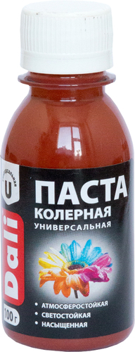 Колеровочная краска Dali универсальная 0.1 кг (красно-коричневый)