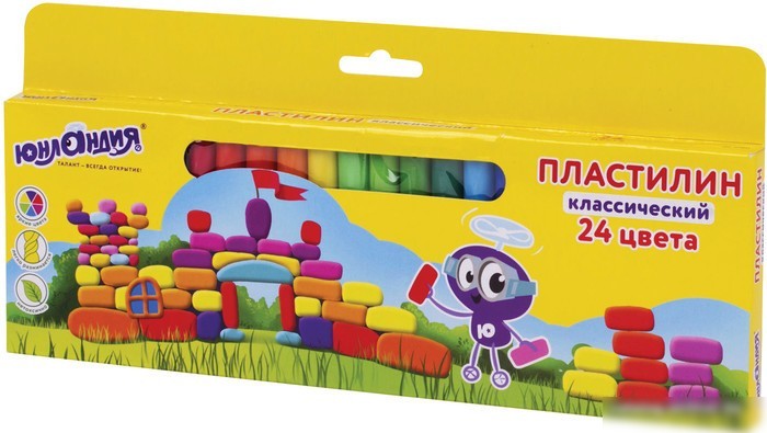 Пластилин Юнландия Юнландик-архитектор 105031 (24 цв)