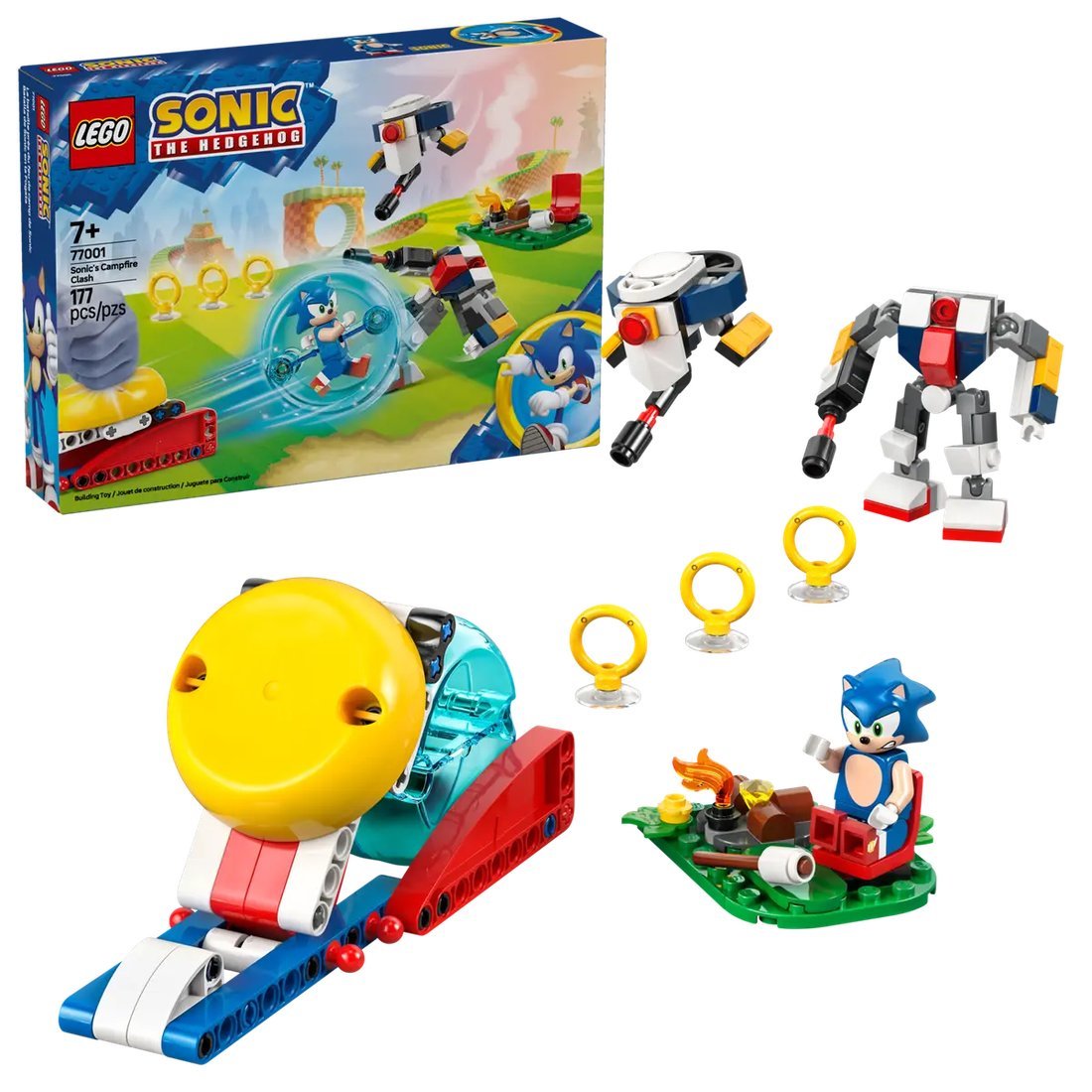Конструктор LEGO Super Sonic Столкновение Соника у костра 77001
