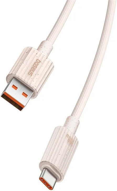 Кабель Baseus Habitat Series Fast Charging Cable 100W USB Type-A - USB Type-C (1 м, розовый)