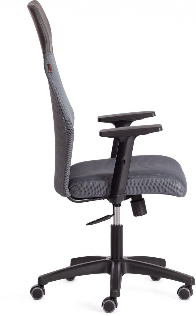 Офисное кресло TetChair Practic Plt ткань/кожзам (серый)