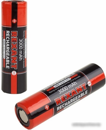 Аккумуляторы Rexant 18650 3000mAh 2шт 30-2035-05