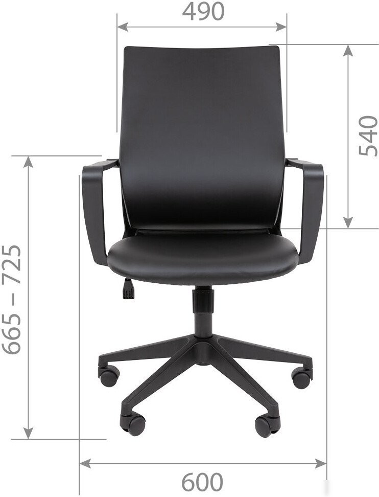 Офисное кресло CHAIRMAN 545 БП (экокожа коричневый)