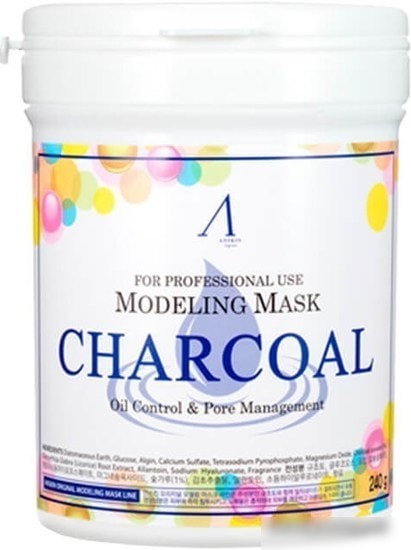 Anskin Маска альгинатная Charcoal Modeling Mask 700 мл Anskin Маска альгинатная Charcoal Modeling Mask 700 мл