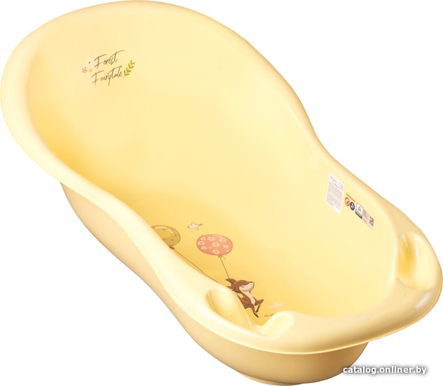 Ванночка для купания Tega Лесная сказка FF-005-109 (светло-желтый) Ванночка для купания Tega Лесная сказка FF-005-109 (светло-желтый)