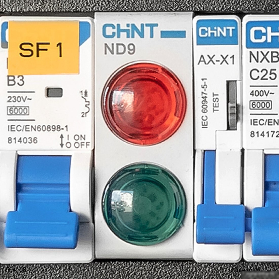 Лампа сигнальная Chint ND9-1/g 594108 (зеленый)