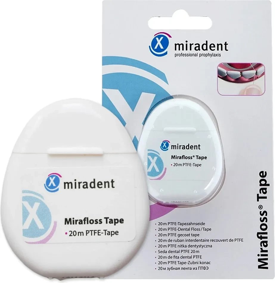 Зубная нить Miradent Mirafloss Tape 630022 (20 м)