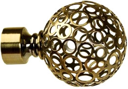 Наконечник для карниза Lm Decor YF095 Ажур 19мм (антик)