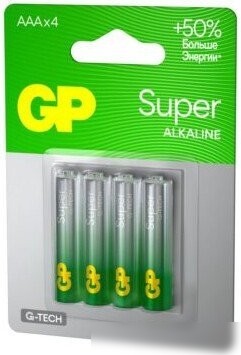 Батарейка GP Super G-Tech LR03/24AA21-2CRSBC4