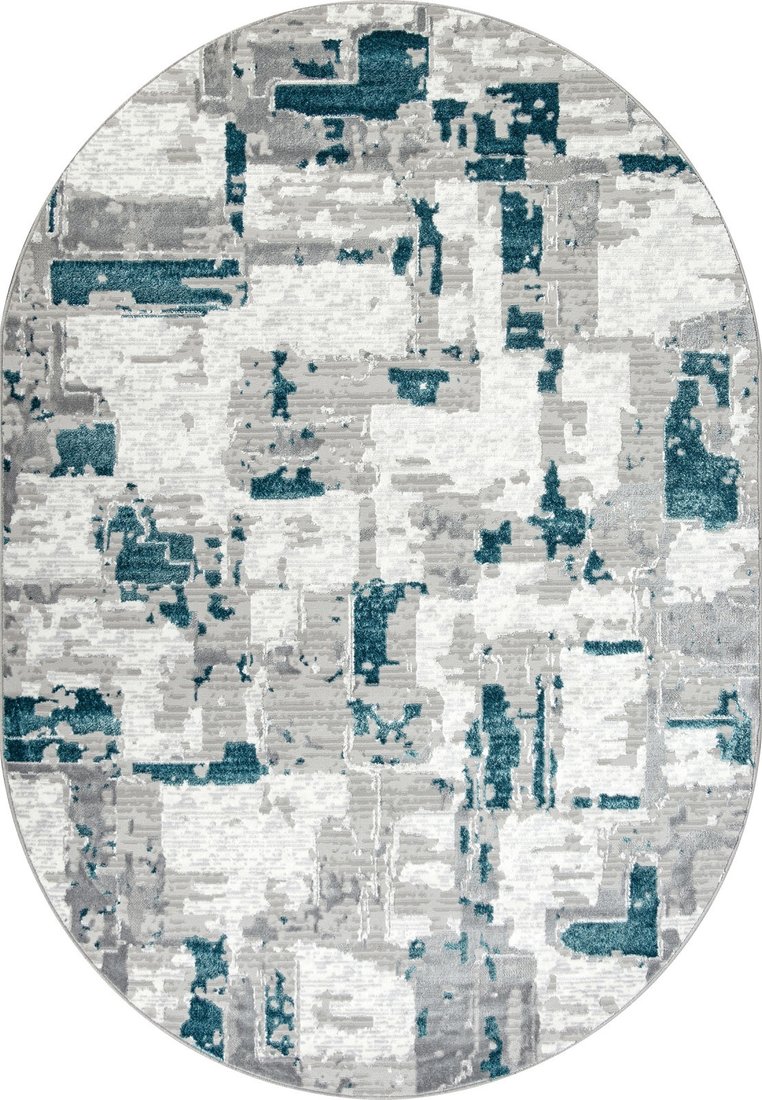 Ковер для жилой комнаты Merinos Palermo F288-OVAL-GRAY (1.6x2.3)