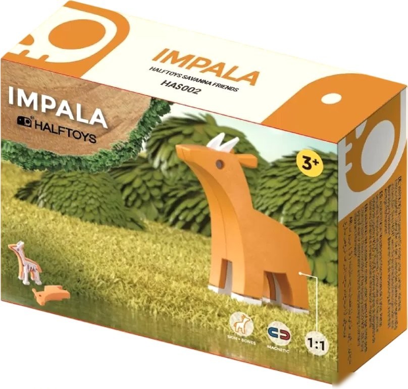 Магнитный конструктор Halftoys Animal Импала HAS002