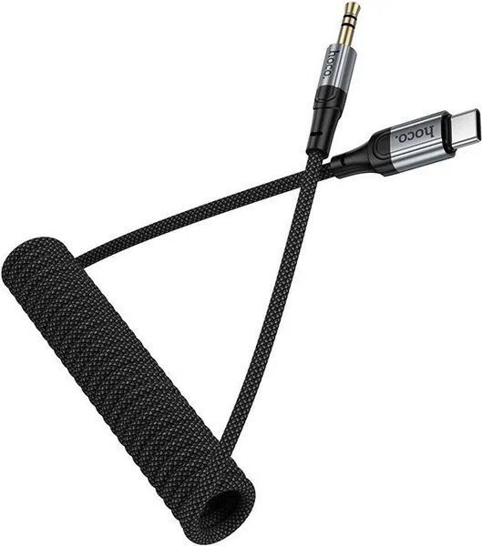 Кабель Hoco UPA33B USB Type-C - 3.5 мм Jack (1.5 м, черный)