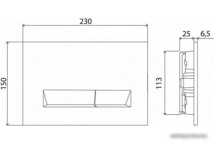 Панель смыва BelBagno Marmi BB013-MR-ORO