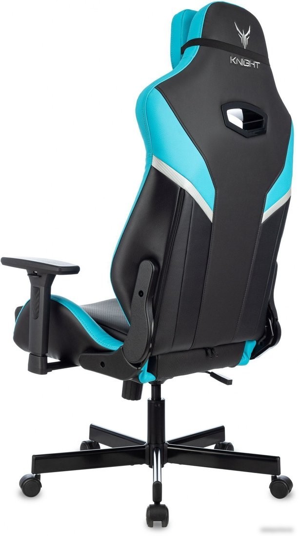 Игровое (геймерское) кресло Knight Thunder 5X (черный/голубой)