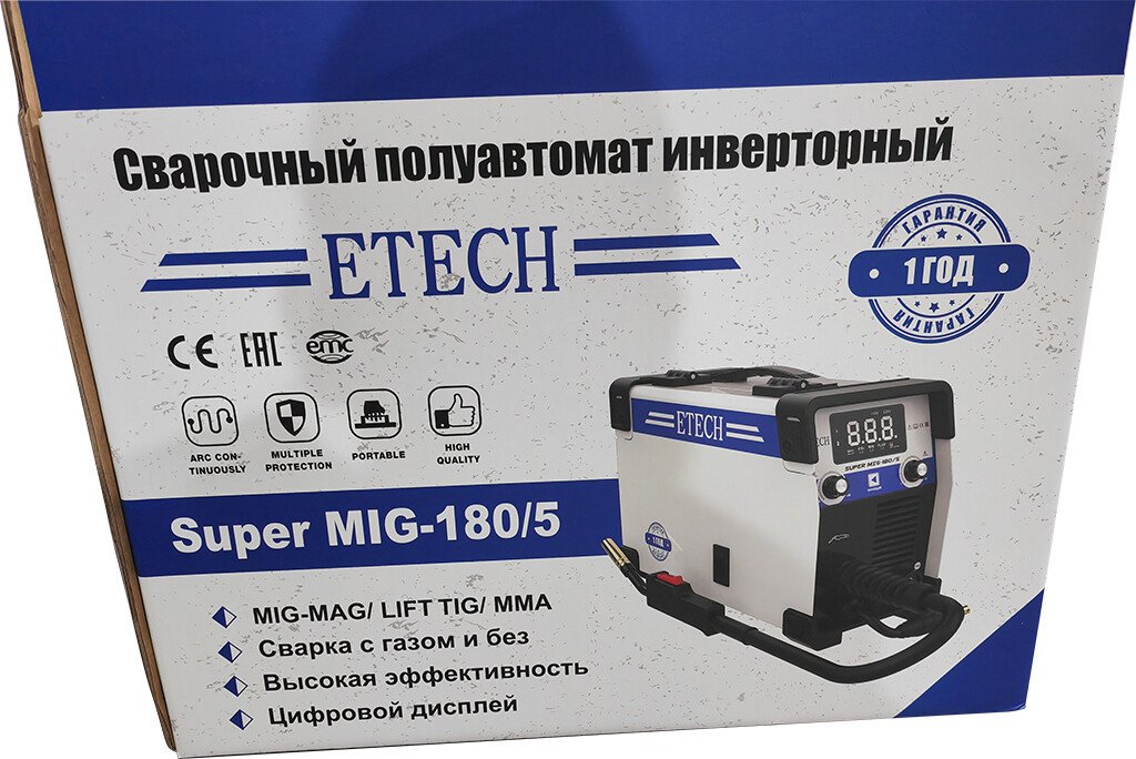 Сварочный инвертор ETECH Super MIG-180/5